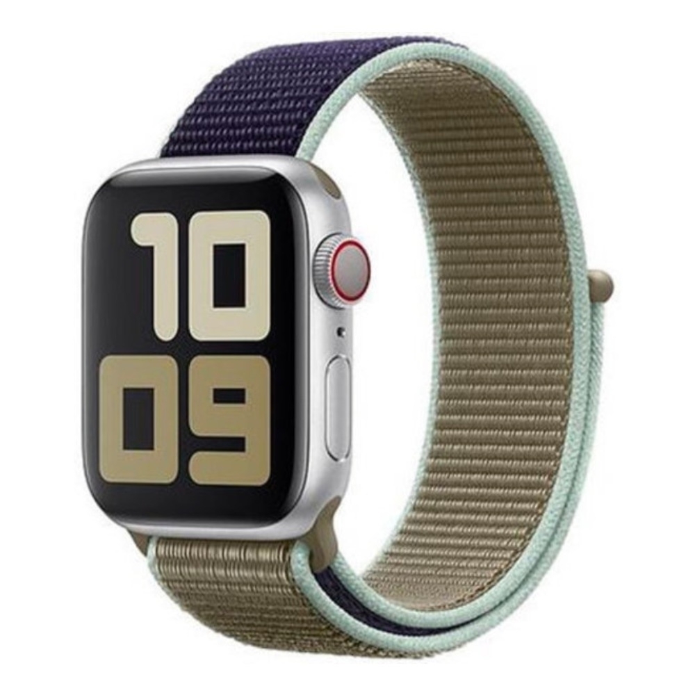 Malla Nylon Sport Loop Khaki para Apple Watch 5LD