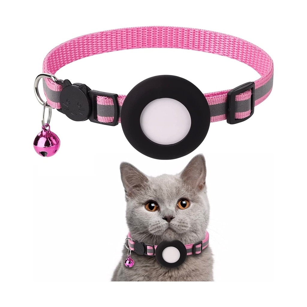  PROFAVO - Collar luminoso para gato, collar de gato PROFAVO Air  Tag con soporte para Airtag, collar reflectante con GPS para gatos  pequeños, gatitos y cachorros (con campana) : Productos para