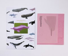 Delfín amazónico de papel para armar en internet