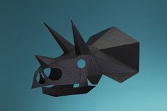 Triceratops de papel para armar en internet