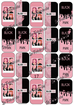 Transfer para paleta Black Pink