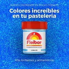 Colorante en polvo cobalto perlado Alimenticio ( comestible ) de Fleibor