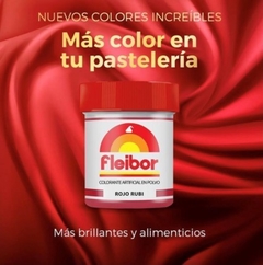 Colorante en polvo rojo rubi de Fleibor