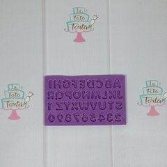 Molde de silicona letras ABC pequeñas 3.165 - comprar online