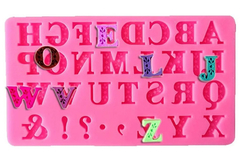 Molde de silicona letras abecedario vintage