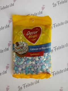 Grana Decor Magic 50gr. Estrella Celeste-Blanco-Lila