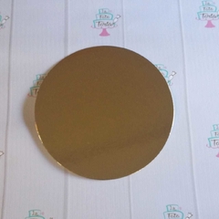 Disco de cartón dorado 18cm