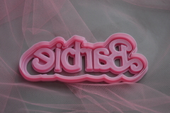 Cortante 15 cm Barbie logo