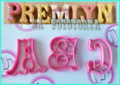 Cortantes ABC Circus letras abecedario tamaño 8 cm - comprar online