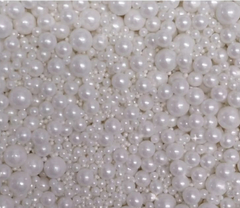 Mix de perlas Blancas x 40 gs.