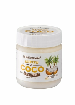 Aceite De Coco Neutro God Bless You 225ml - Prensada En Frío