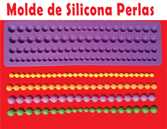 Molde de silicona de perlas varios tamaños