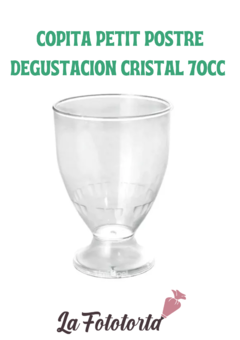 Copita petit postre degustacion cristal 70cc x 12 unidades
