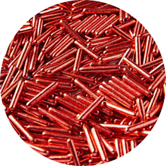 Metallic Rods Barritas metálicas comestibles rojass