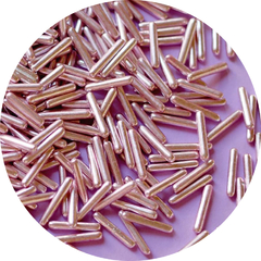 Metallic Rods Barritas metálicas comestibles rosa gold
