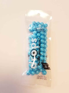 Drop Maxi perlas pastelar color celeste x 35 gs