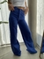 PANTALON WIDE LEG AZUL - tienda online