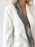 BLAZER BLANCO CON MALLA PLATEADA - tienda online