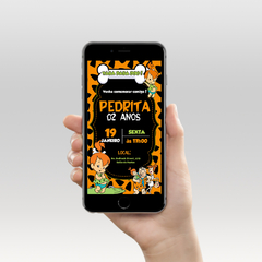 Convite Digital - Pedrita Flintstones
