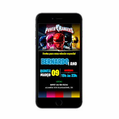 Convite Digital - Power Rangers - comprar online