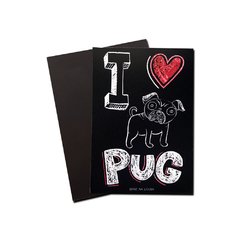 Imã - I Love Pug - comprar online