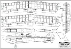 Biplano Double Trouble para motores de .35 a .40