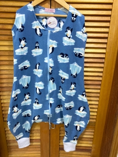 saco de dormir estampado pinguins com punho - Dnmammy roupas de amamentação