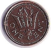 BARBADOS, 1 CENT DE 1997