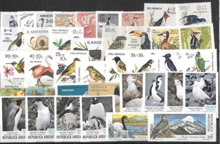 Colección Argentina de AVES (43 sellos)