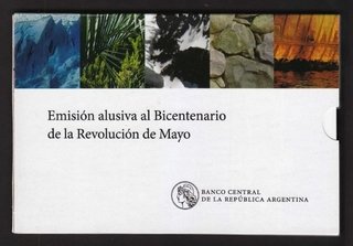 blister del bicentenario con 5 monedas conmemorativas - comprar online