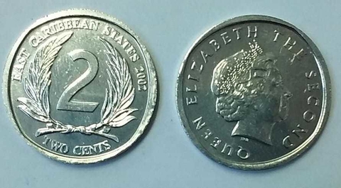 CARIBE DEL ESTE 2002. 2 Cent