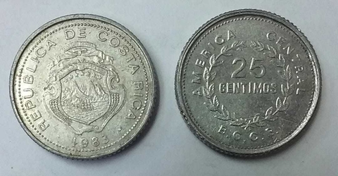 COSTA RICA 1983. 25 CENT