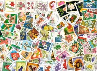 Colección Universal de 200 estampillas del tema FLORES