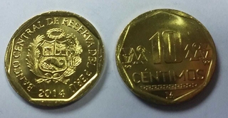 PERÚ 2014 10 CENT