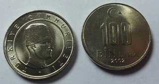 TURQUIA 2002 100 LIRA