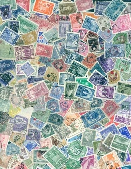 Colección de 1000 estampillas de TURQUIA