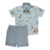 Conjunto Roupa Safari Bege Infantil Menino