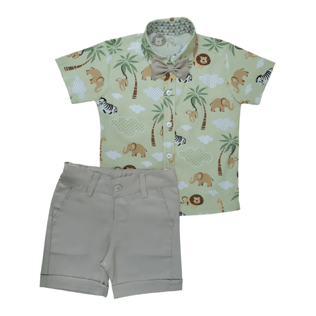 roupa do safari infantil conjunto masculino | Blue Kids