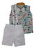 Roupa Infantil Camisa Social Regata Safari Baby