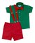 Conjuntos Social Infantil Masculino Camisa Verde