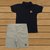 Conjunto Camisa Polo Infantil Preta Bermuda Masculino - buy online