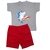 Conjunto Camisa Social Regata Baby Shark na internet
