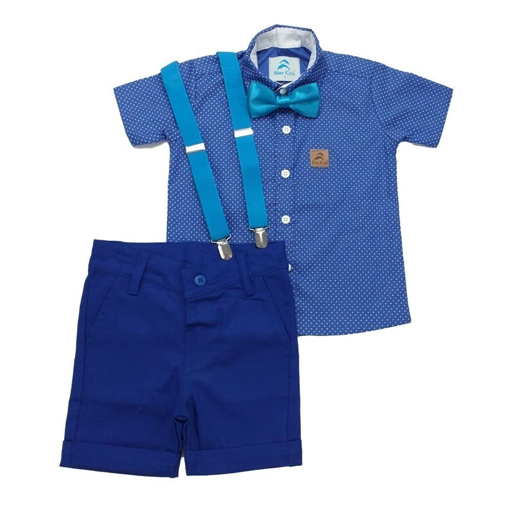 Conjunto Roupa Social Festa Infantil Safari O Look Perfeito 1 a 3 anos