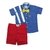Conjunto Infantil Camisa Azul Royal