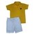 Conjunto Camisa Polo Infantil Com Bermuda Branca - comprar online