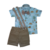 Conjunto Roupa Infantil Safari Azul