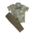 Conjunto Roupa Infantil Safari Marrom Com Calça Caqui