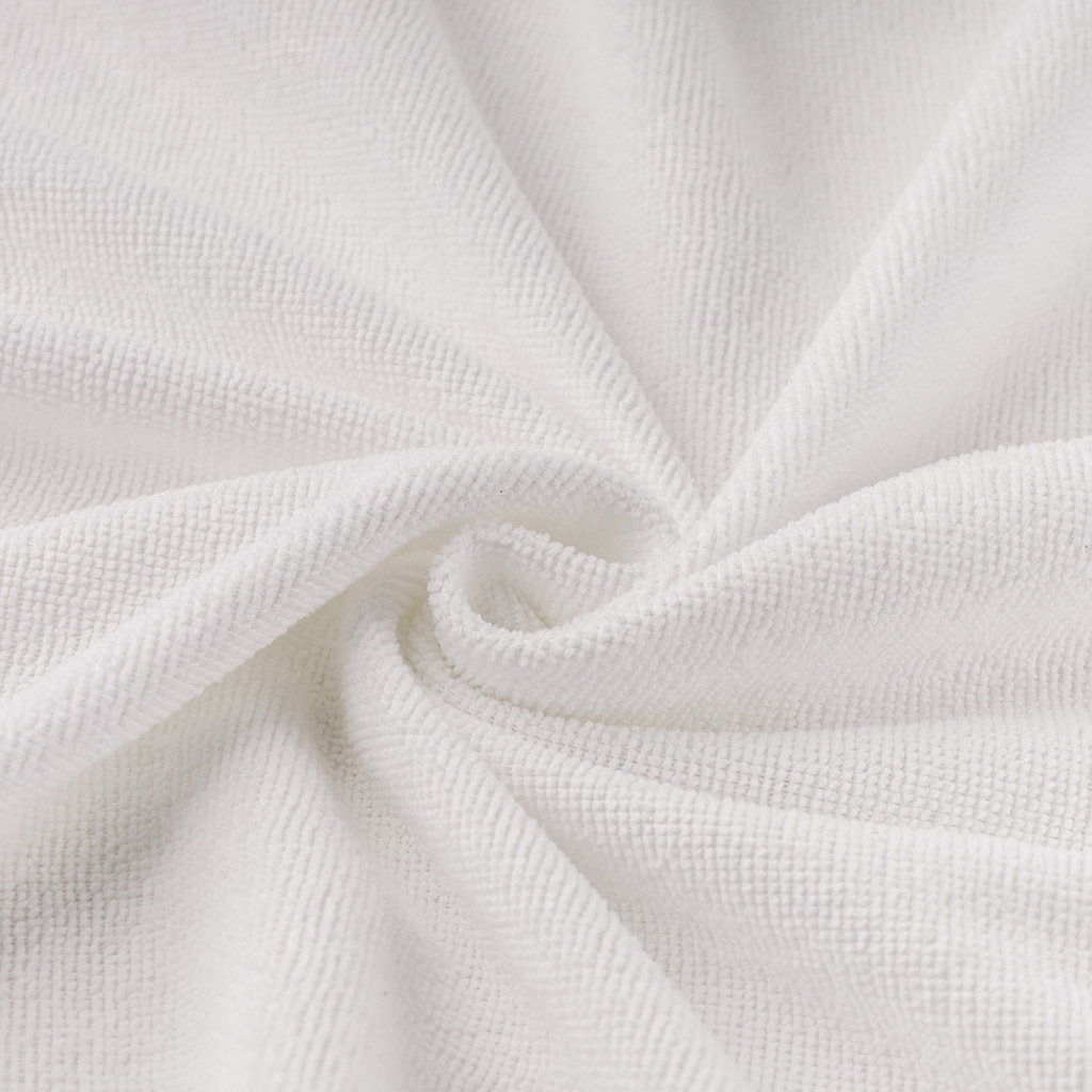 Tela toalla de microfibra de secado rapido blanca