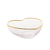 BOWL VIDRO BOROSSILCATO C/ BORDA DOURADA HEART 12X11X5CM - 28343 na internet