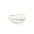 BOWL CORAÇÃO DE VIDRO C/ BORDA DOURADA 9X8X4CM - 28345 - comprar online